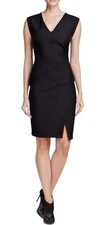 Diane von Furstenberg Megan Dress size 4 Black Sleeveless Chic Classic Career