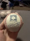 Frank Thomas autographed baseball HOF logo ball got signed in person mlb fanfest