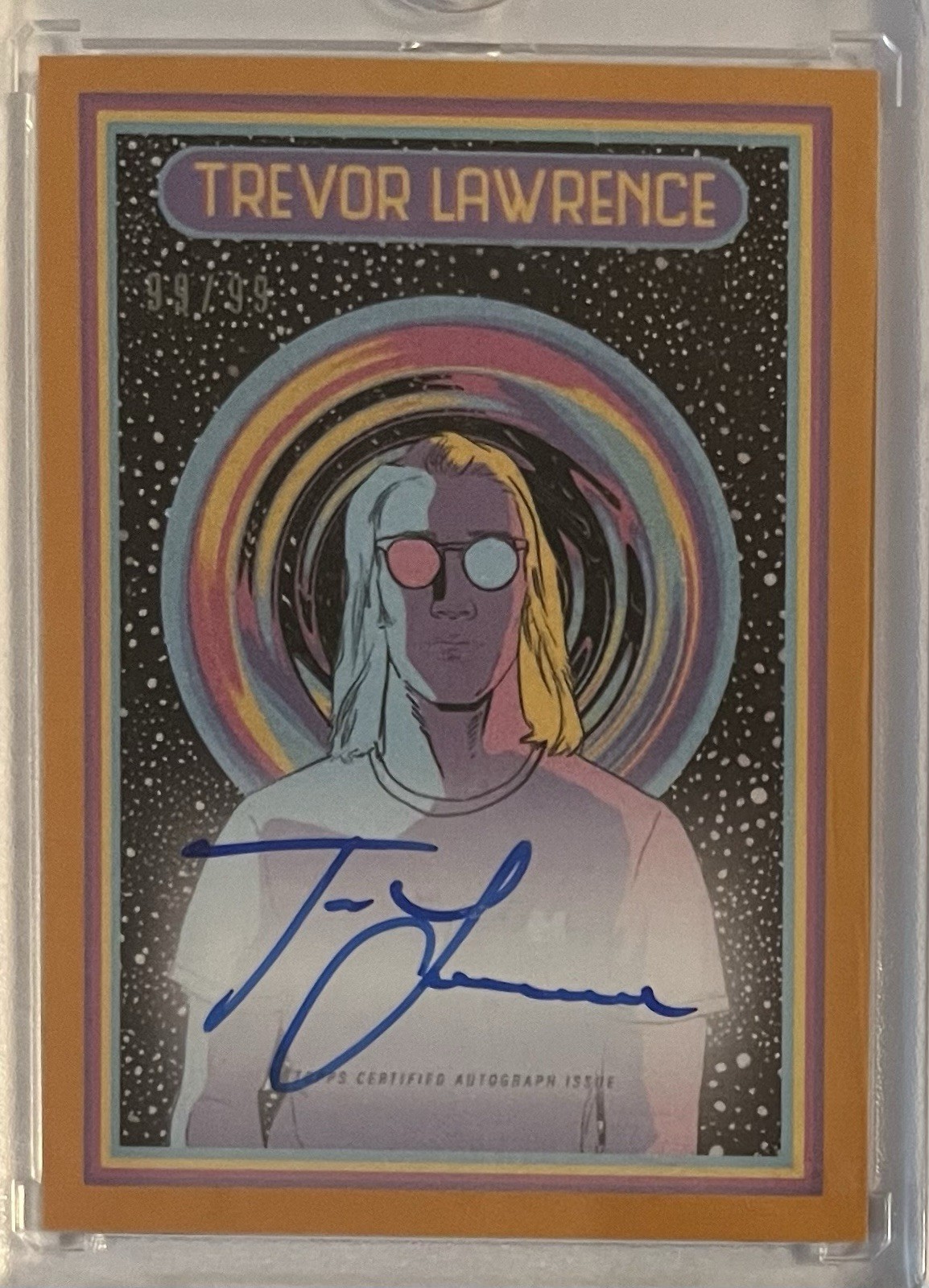 2021 Topps Jaguars Trevor Lawrence RC Auto 99/99 Bookend