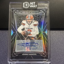 2024 Panini Obsidian Johnny Manziel SP International #48 Auto Cleveland Browns