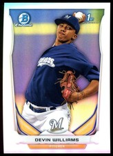 2014 Bowman Chrome Prospects Refractors #BCP49 Devin Williams /500 Rookie