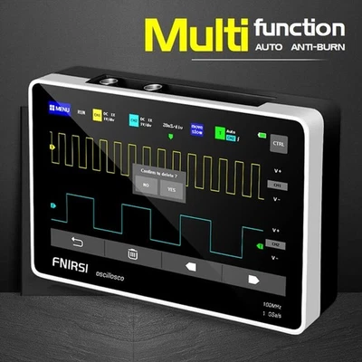 FNIRSI Digital Oscilloscope 1013D 7inch Touch Panel 2CH 100MHz Bandwidth 1GSa/s - Bild 1 von 4