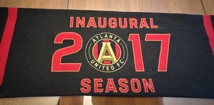 RARE Atlanta United FC 2017 Inaugural Season Soccer Scarf Coca Cola ATL Fußball