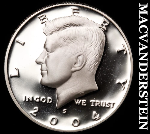 2004-S Silver Kennedy Half Dollar-Choice Gem Proof Lustrous No Reserve #i4589