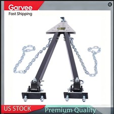 Tow Bar Universal Towing Bar 5000lbs Adjustable Bumpermount W 2 Safety Chains
