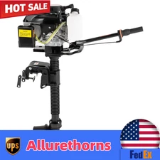 4.0 HP Outboard Motor 4 Stroke Gas Motor Boat Engine Long Shaft Air Cooling