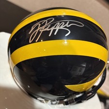 JABRILL PEPPERS SIGNED MICHIGAN MINI RIDDEL HELMET JSA WITNESSED Wolverines
