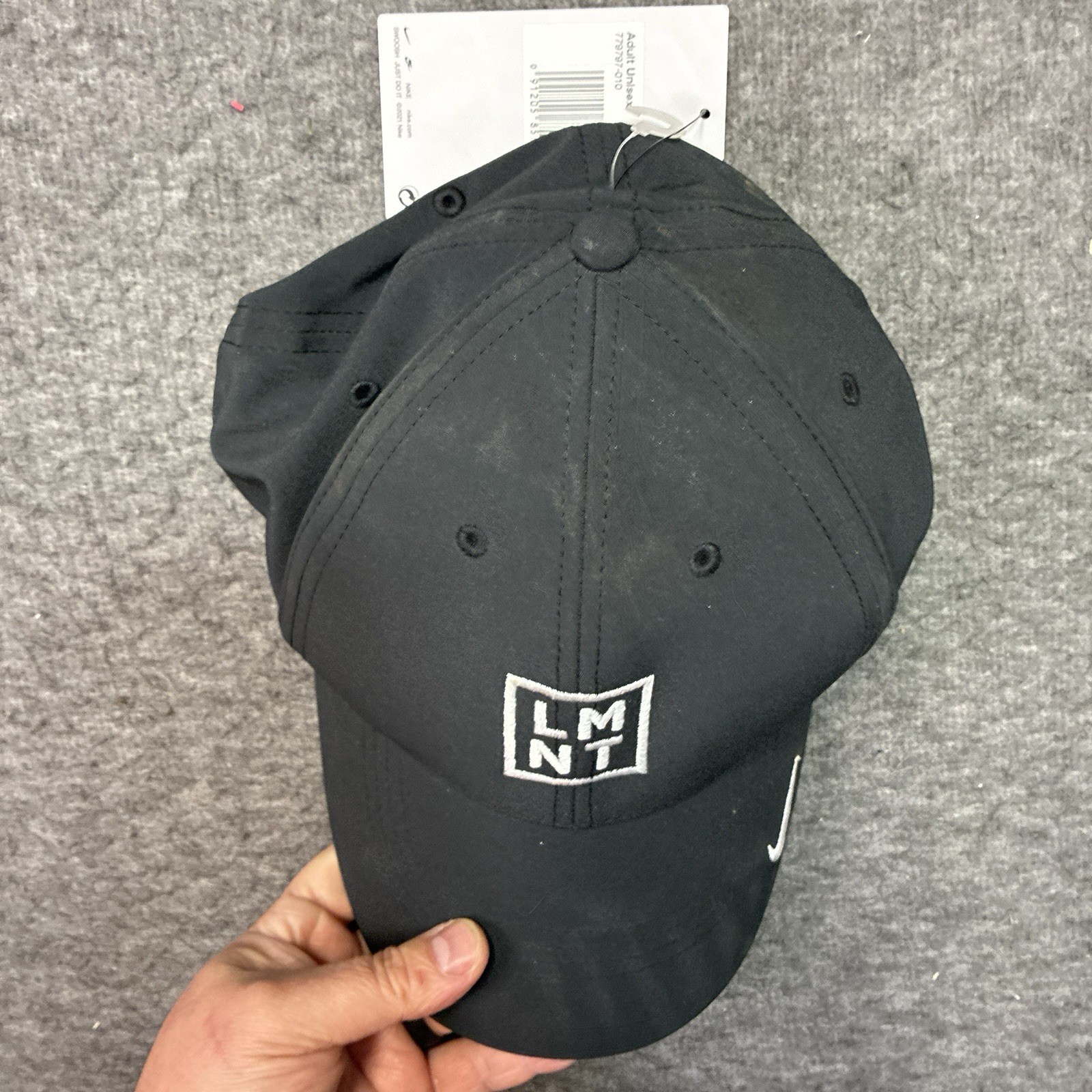 Nike Dri-FIT LMNT Club Cap Large Unisex Black Polyester Running Hiking Preppy thumbnail 2