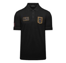 AERONAUTICA MILITARE Polo Uomo Frecce Tricolori Con Patch PO1927UP00191 Nero