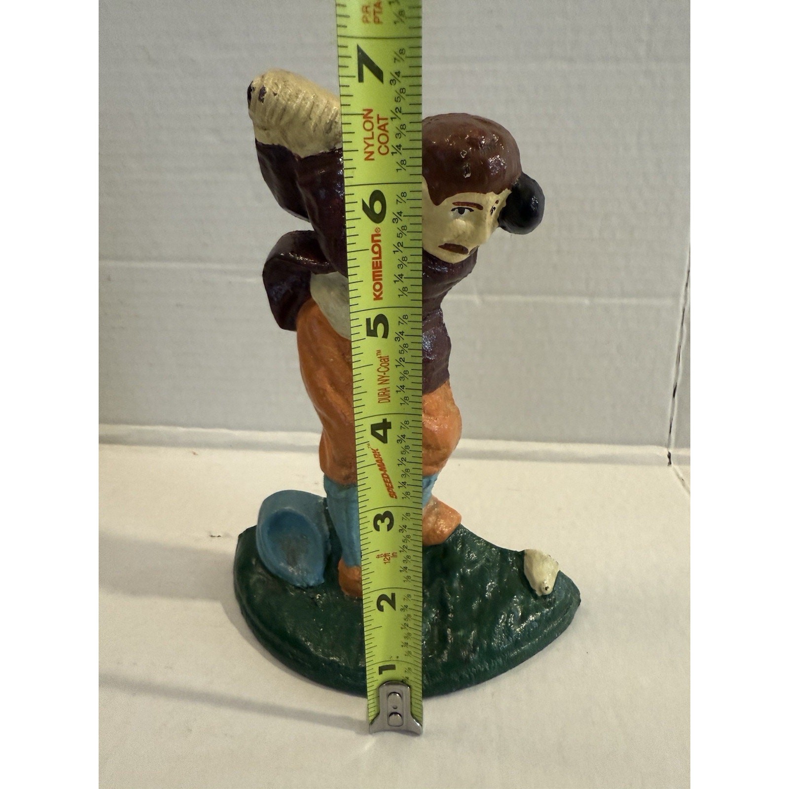 Vintage Cast Iron Door Stop Golfer, With Box Great Condition Fast Shipping!
