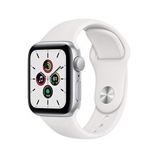 Apple Watch SE 40mm -GPS- Silver Alum Case w/White Sport Band