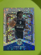 2020-21 Panini Mosaic Tyrese Maxey FAST BREAK Silver Prizm Introductions RC RARE
