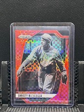 Christy Mathewson 2025 Prizm -  Red Power Prizm #25/99 - #129 Giants