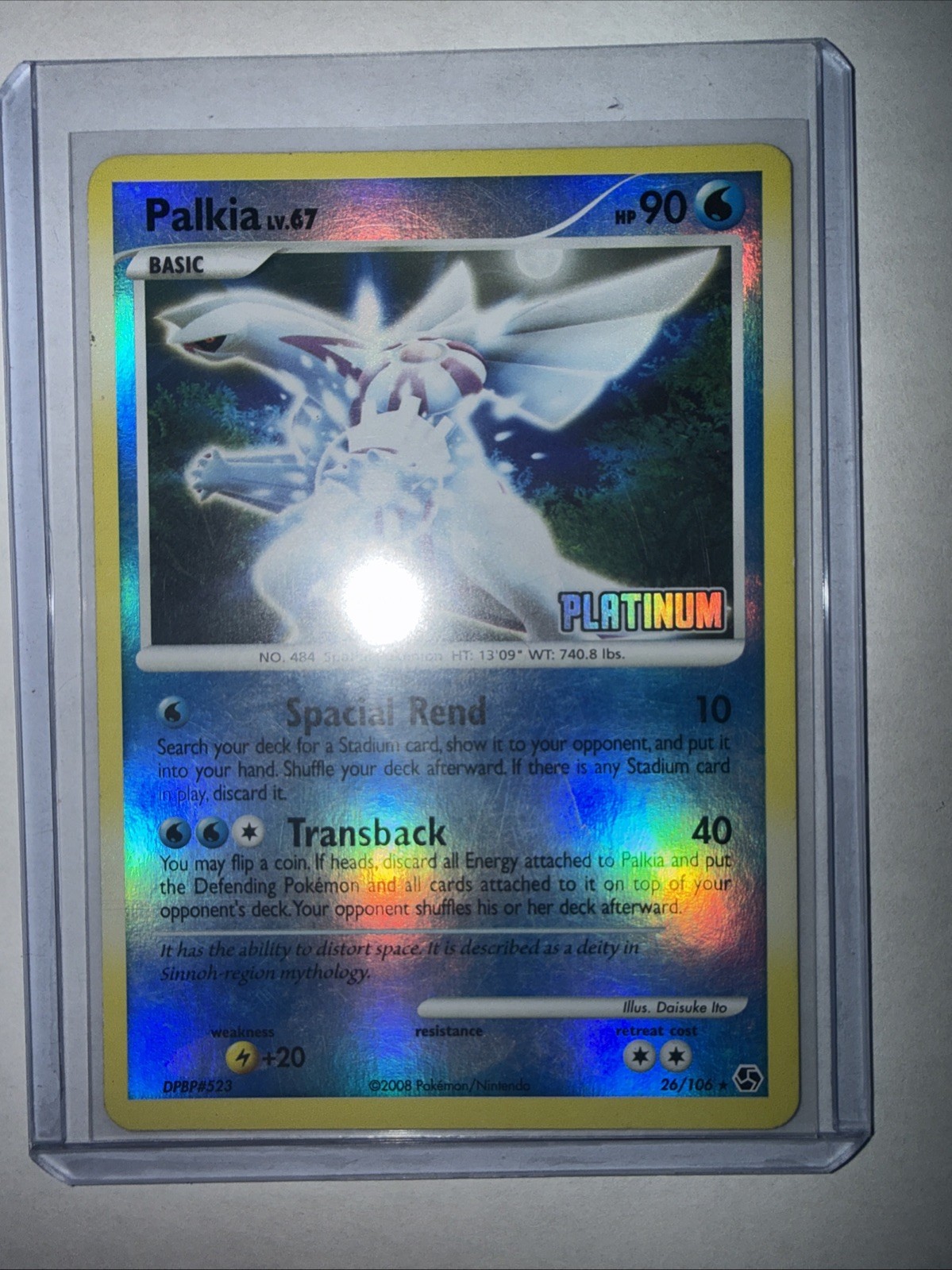 2003 Pokémon TCG - Palkia 26/106 Platinum Stamped Reverse Holo - LP