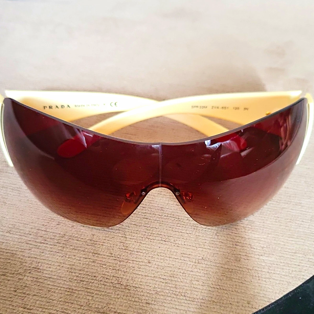 PRADA Brown Wrap Sunglasses for Women for sale | eBay