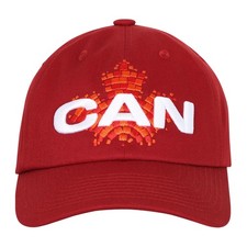 Outerstuff FIFA World Cup 2026 Dad Hat Strapback Host Hat, One Size, Usa-red