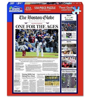 New & Sealed -White Mountain Puzzles Boston Red Sox 2018 - 500 Piece Jig Puzzle