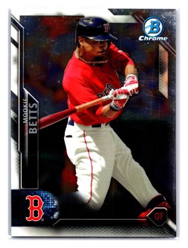 Mookie Betts #22 2016 Bowman Chrome card