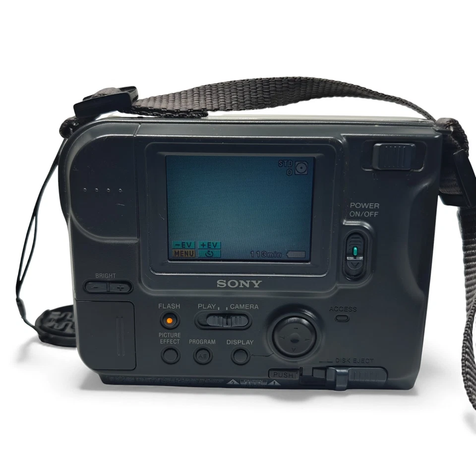 Sony Mavica MVC-FD75 0.4MP Digital Camera Vintage Floppy Disk Digicam Bundle - Image 4 of 4