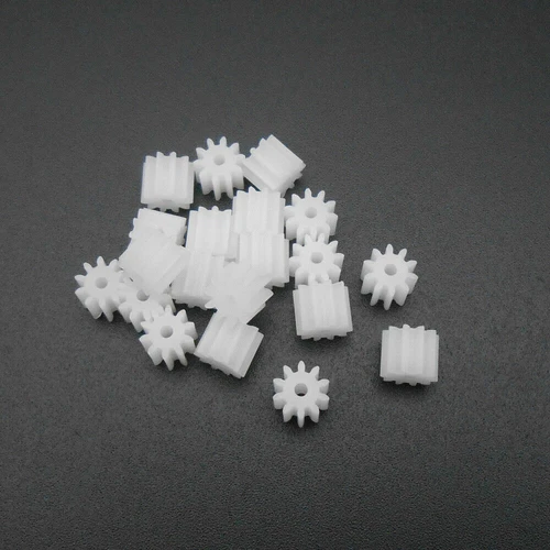20Pcs 0.5 Mod Plastic Pinion Spur Gear Bore Hole 1.5MM 1.45MM 10T 10Teeth 101.5A