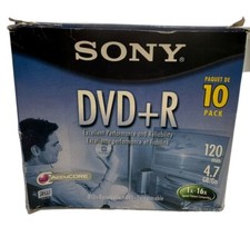 Sony DVD R 6 Pack With Cases 120 Min 4.7 GB 1X - 16X AccuCORE Enregistrable