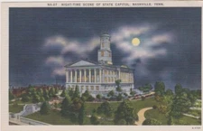 Night View-State Capitol Building-NASHVILLE, Tennessee