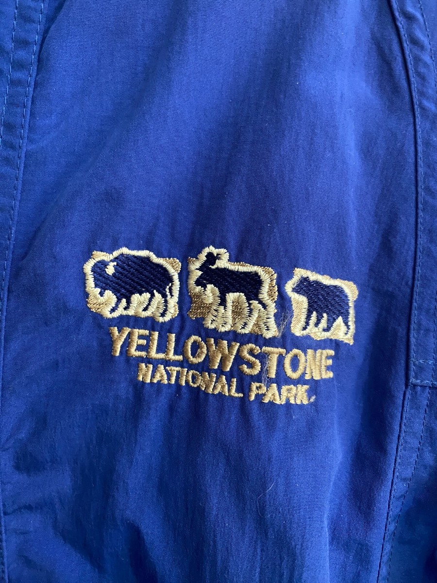 YELLOWSTONE NATIONAL PARK Vintage JACKET Full Zip MEDIUM Lined