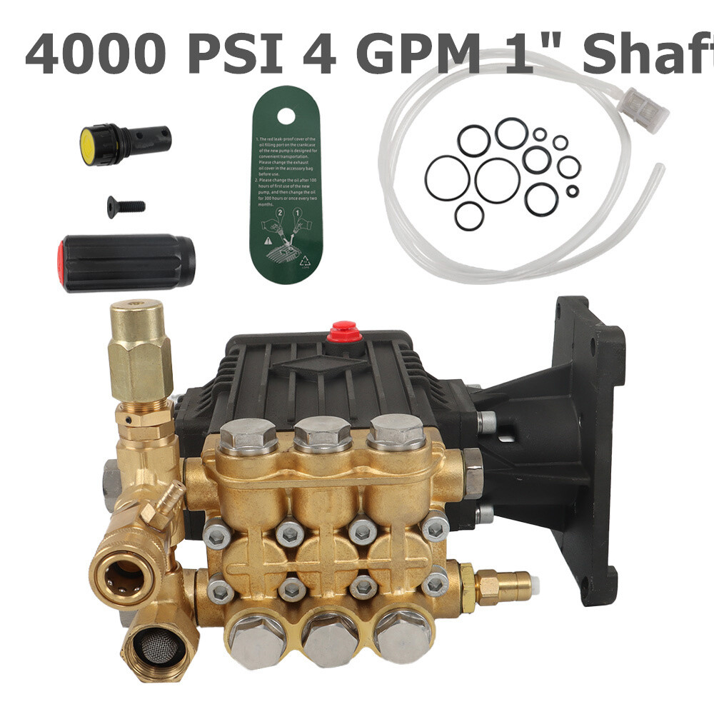 4000 PSI Pressure Power Washer Pump 1" Hollow Shaft Water Pu
