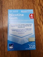 Rite Aid Nicotine Gum 4 Mg Each Uncoated Original Flavor 110 Pieces 02/2026