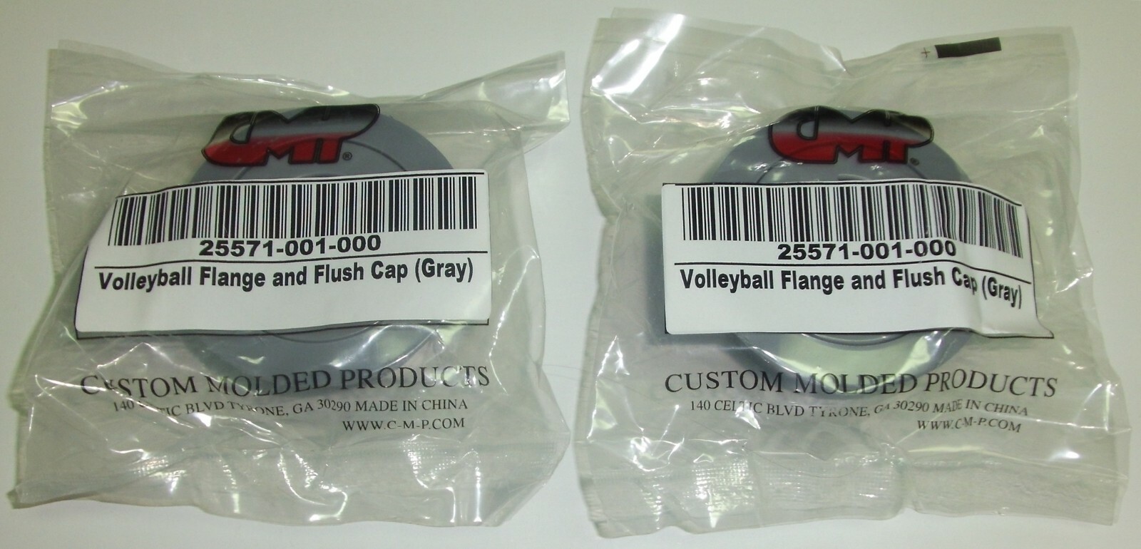 Volleyball Flange & Flush Cap for Pole Holder Gray CMP 25571001000