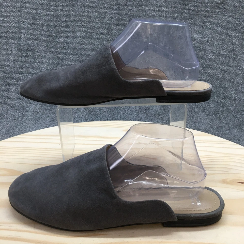 Zapatos planos informales cómodos Johnston & Murphy para mujer 10 M gris mula punta cerrada Foto 2 de 4