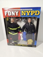 Vintage REAL HEROES Limited Edition FDNY & NYPD  9/11 Action Figures BRAND NEW