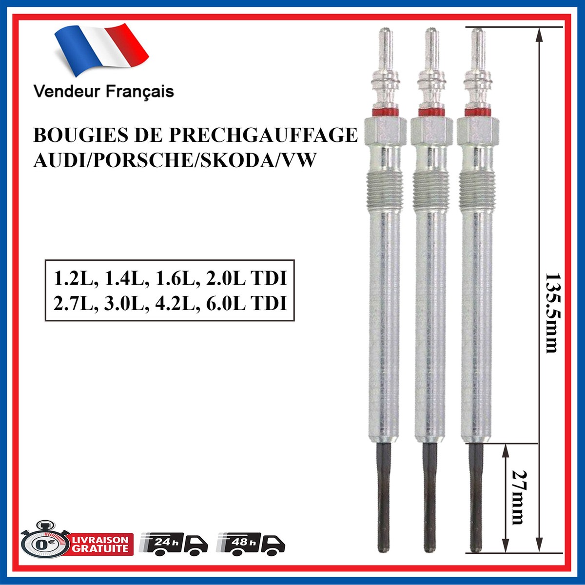 Lot de 3 Bougies Solaires TruGlow