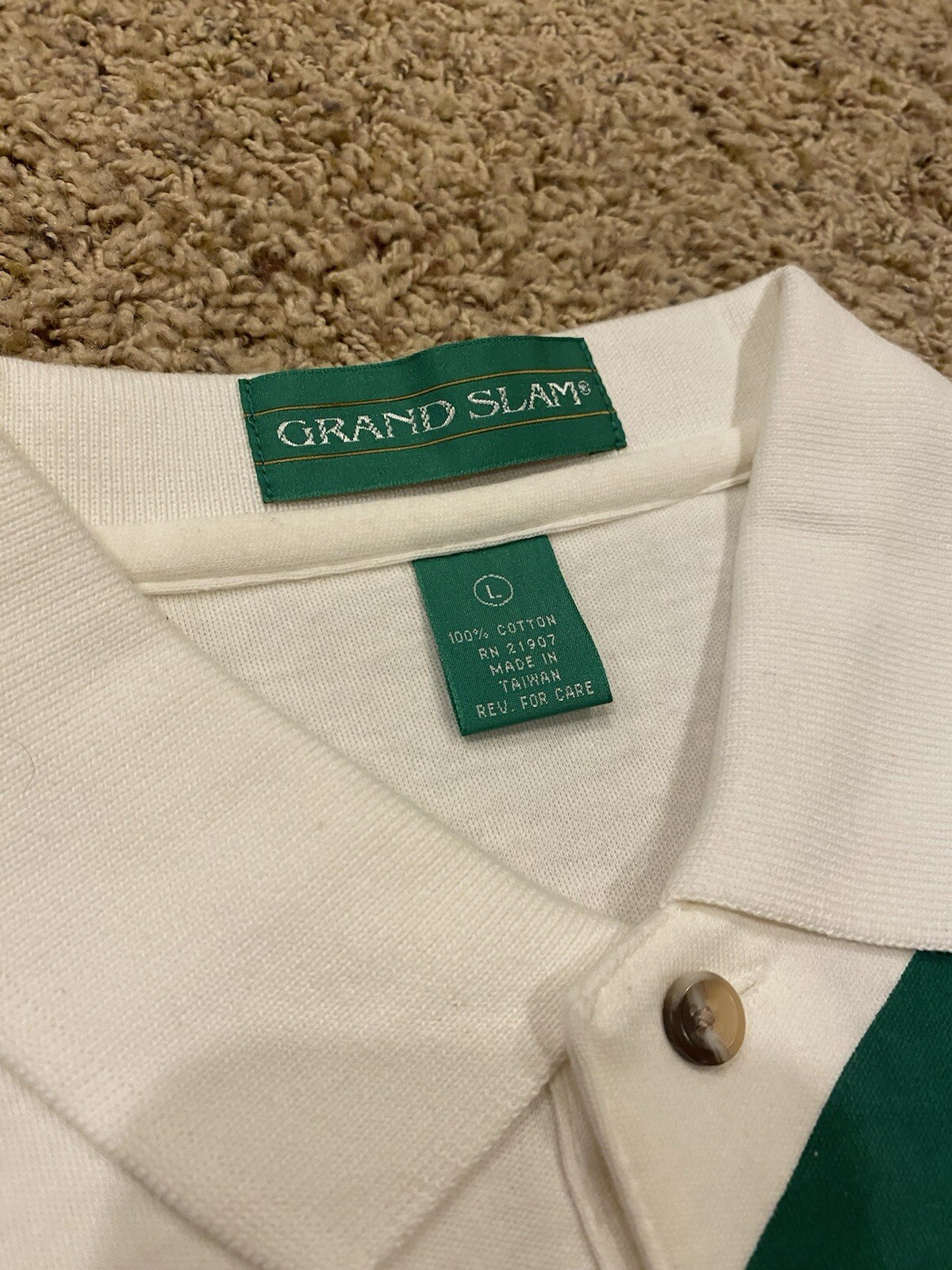 Vintage Grand Slam Golf Polo Shirt Mens L Collared Short Sleeve image 2