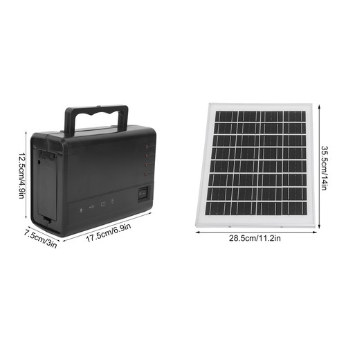 Outdoor Portable 5000mAh Power Station Solar Generator Power Bank EU Plug - Picture 12 of 12