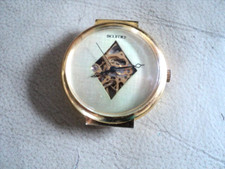 Large Face Mens UNISEX Vintage Saxon SKELETON Wind Up Watch HEAD GWO - VGC -42mm