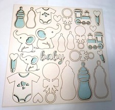 Mintay Chippies Chipboard Decor Elements Baby Set MT-CHIP2-D22
