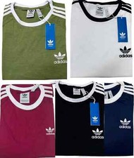 ADIDAS BRAND NEW SHORT SLEEVE ORIGINAL THREE STRIPE T-SHIRT UP TO 70% SALE