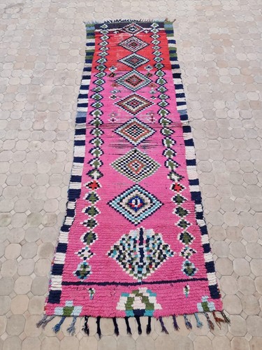 8'8" x 2'11" - 265 x 90 Cm Moroccan Azilal rug, Authentic RUG Berber Handmade - Picture 2 of 7