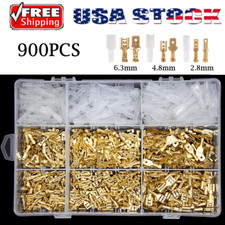 900pcs Male Female Insulated Electrical Wire Terminals Crimp Spade Connectors