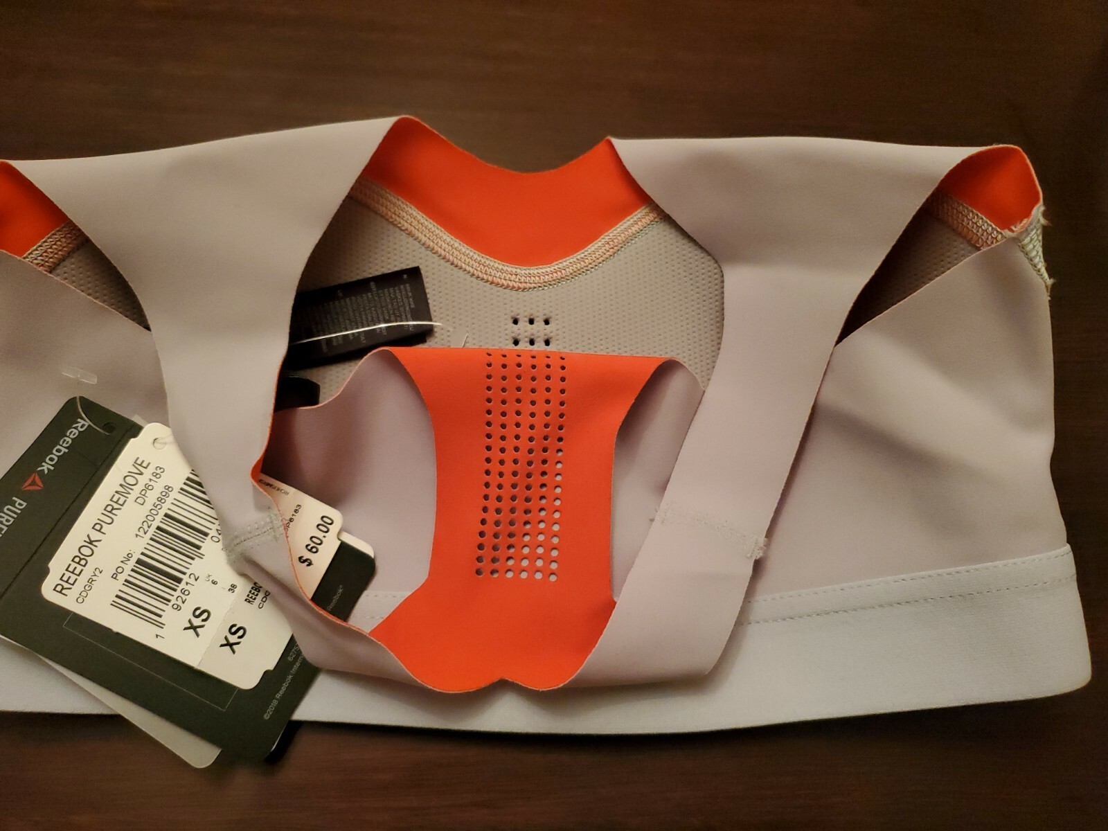 Reebok Women's Puremove Workout Sports Bra Size XS Gray Orange CDGRY2 for  sale online | eBay