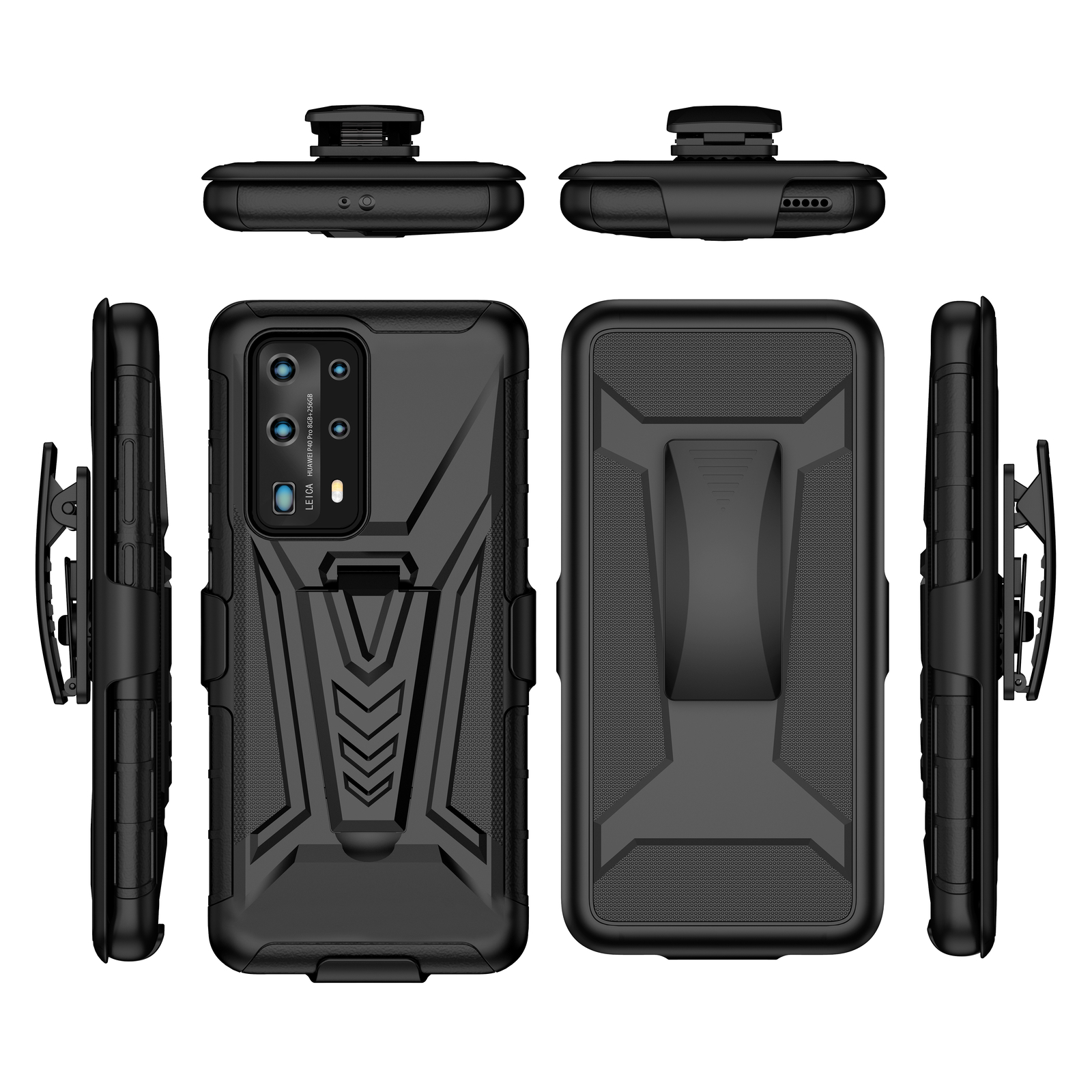 For Samsung S23 S22 Ultra S21 S20 Holster Hard Case Cover Kickstand+Belt Clip-image