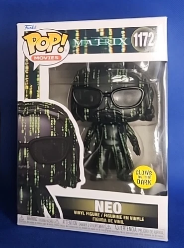 Funko Pop Vinyl The Matrix Neo Glows in the Dark #1172 Collectible Fast Shipping