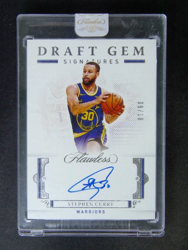 2020-21 Panini Flawless Stephen Curry Draft Gem Signatures Auto /10