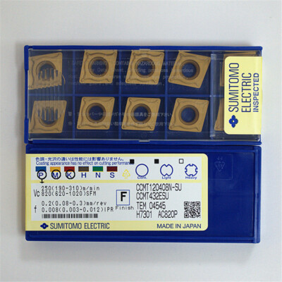 SUMITOMO CCMT120408N-SU AC820P / CCMT432ESU AC820P CNC carbide inserts 10pcs