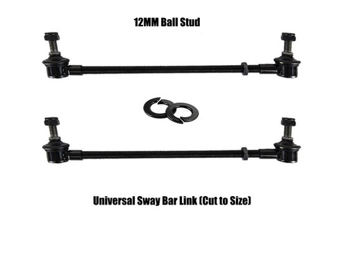 Universal Adjustable Sway Bar Link Pair 320mm Max | 12mm Stud Cut to Size - Bild 3 von 9