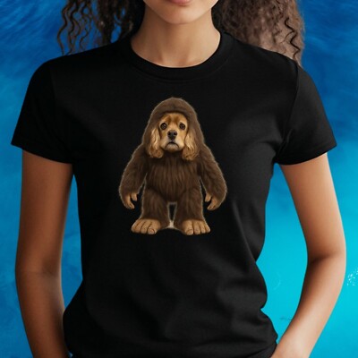 T-Shirt Cocker Spaniel im Kostüm   Süßes Hundemotiv mit Humor, Geschenkidee