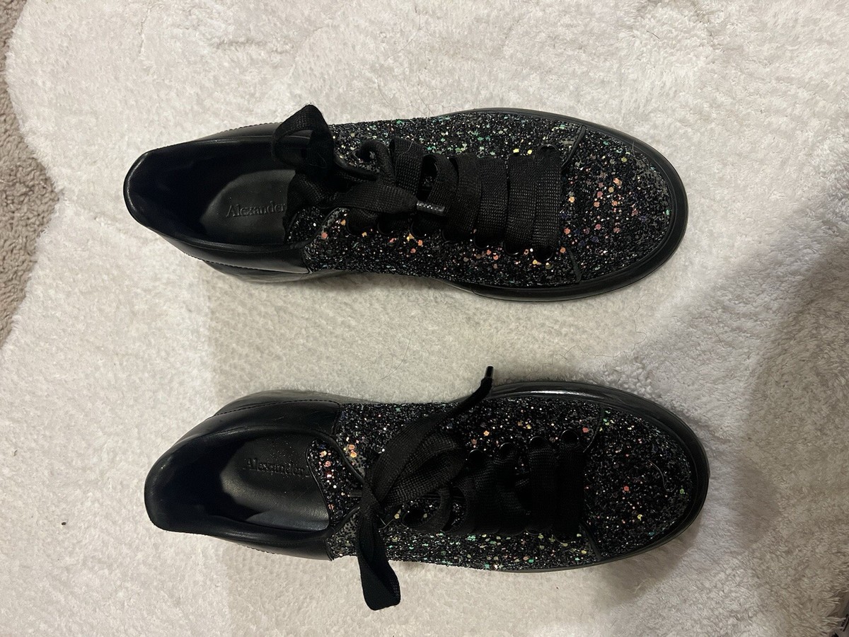 Alexander McQueen Glitter Bubble Sole Platform Sneaker Size