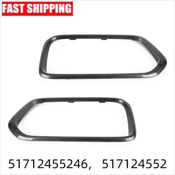 NEW Carbon Fiber Front Bumper Grill Frame Cover Trim 51712455246 Fit BMW X2 F39