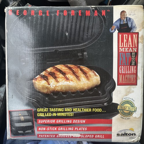 Foreman Lean Mean Fat Grilling Machine Model GR8BLK Camping